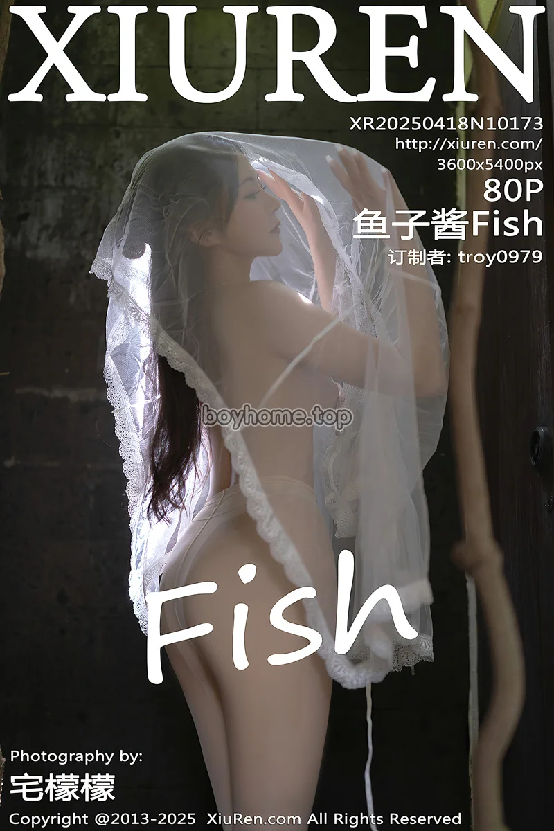 [XiuRen秀人网] NO.10173 模特鱼子酱Fish性感白色轻透连衣裙透视秀惹火身材撩人诱惑写真