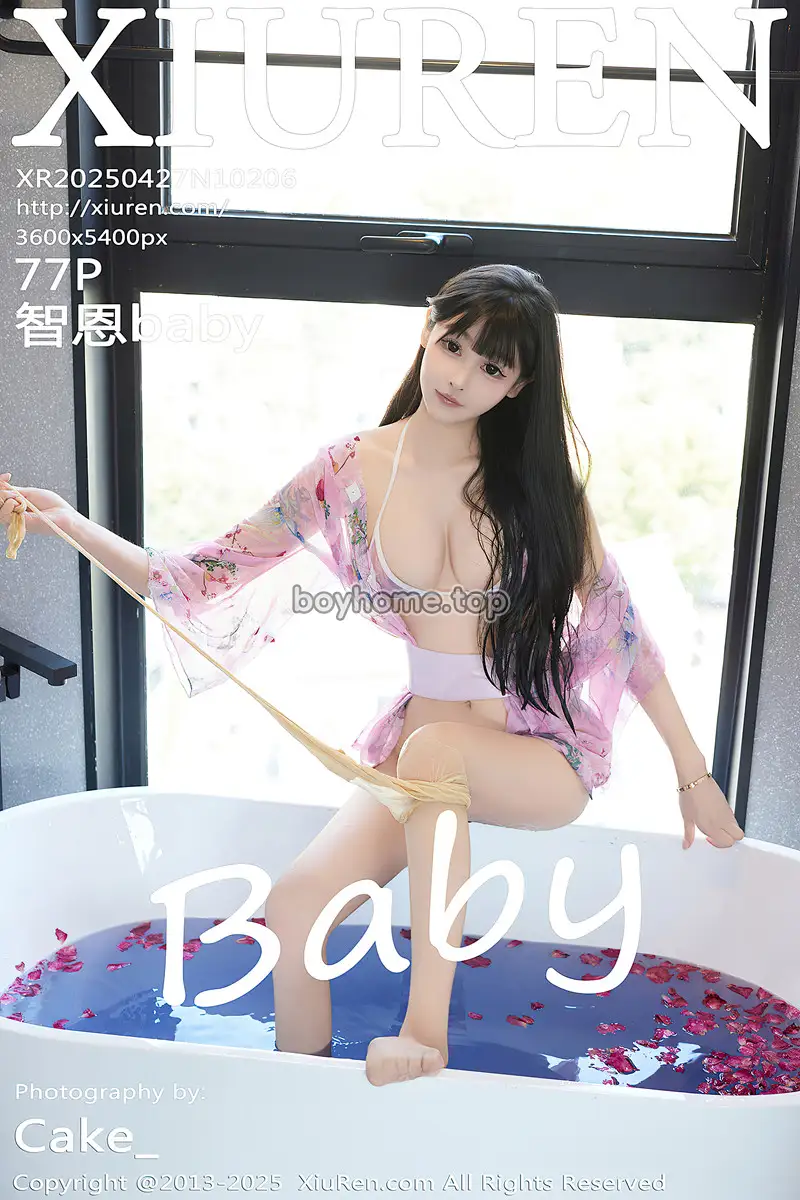 [XiuRen秀人网] NO.10206 模特智恩baby浴缸场景性感浅色情趣内衣秀丰腴美臀撩人诱惑写真