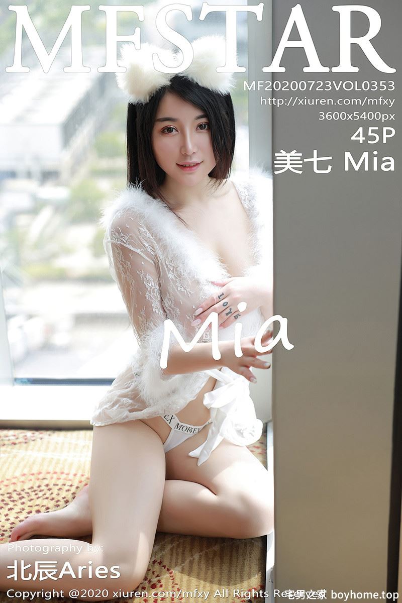 [MFStar模范学院] Vol.353 嫩模美七Mia私房猫耳制服露傲人豪乳遮点极致诱惑写真
