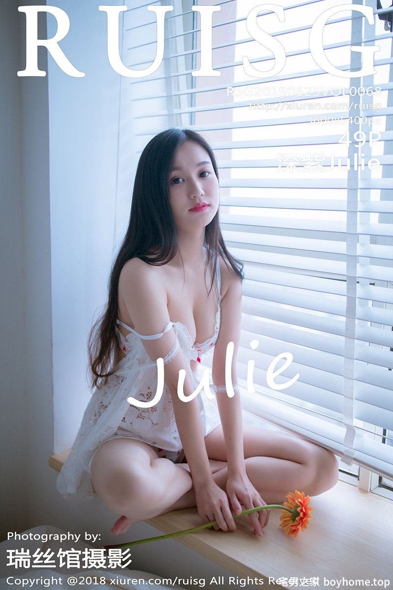 [RUISG瑞丝馆] Vol.068 嫩模深紫Julie私房清甜可人草帽女孩系列靓丽迷人写真