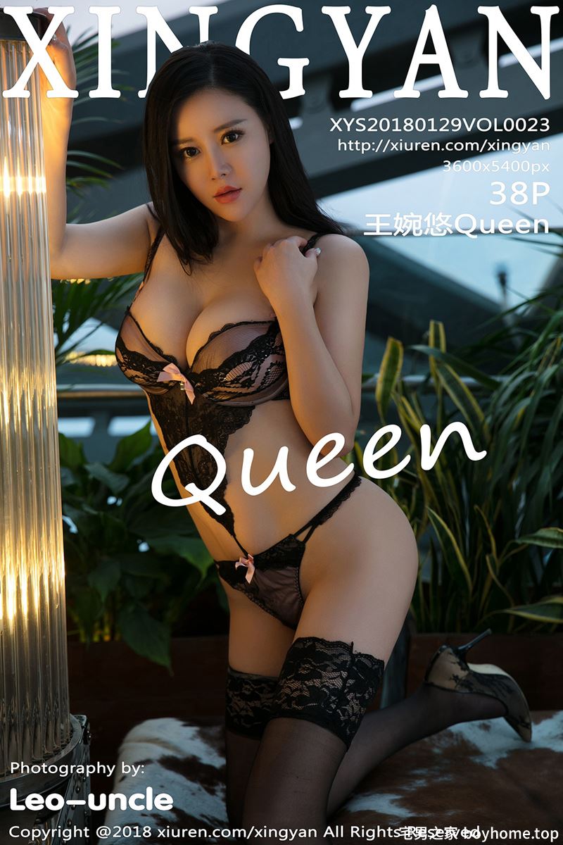 [XingYan星颜社] Vol.023 嫩模王婉悠Queen开胸超透连体衣秀豪乳胶带遮点诱惑写真